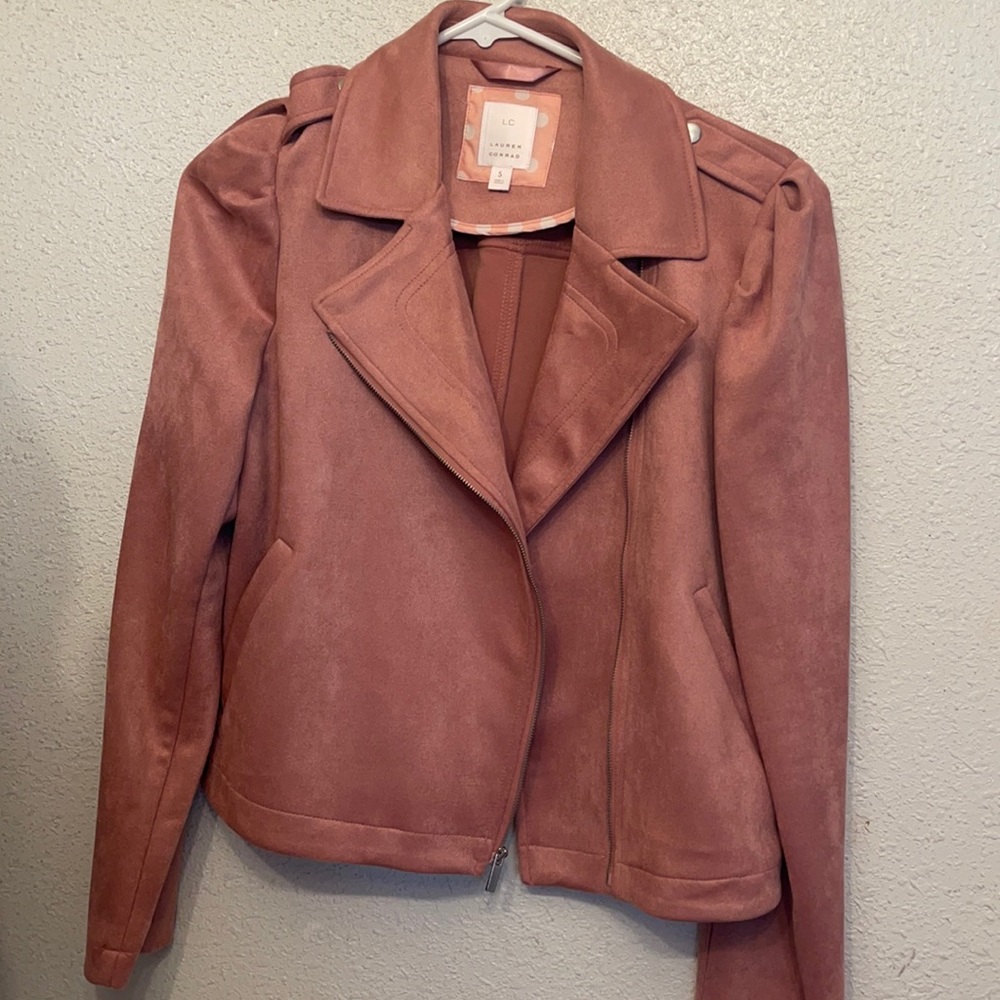 LC Lauren Conrad size small made in Vietnam cute peach pink woman’s jacket